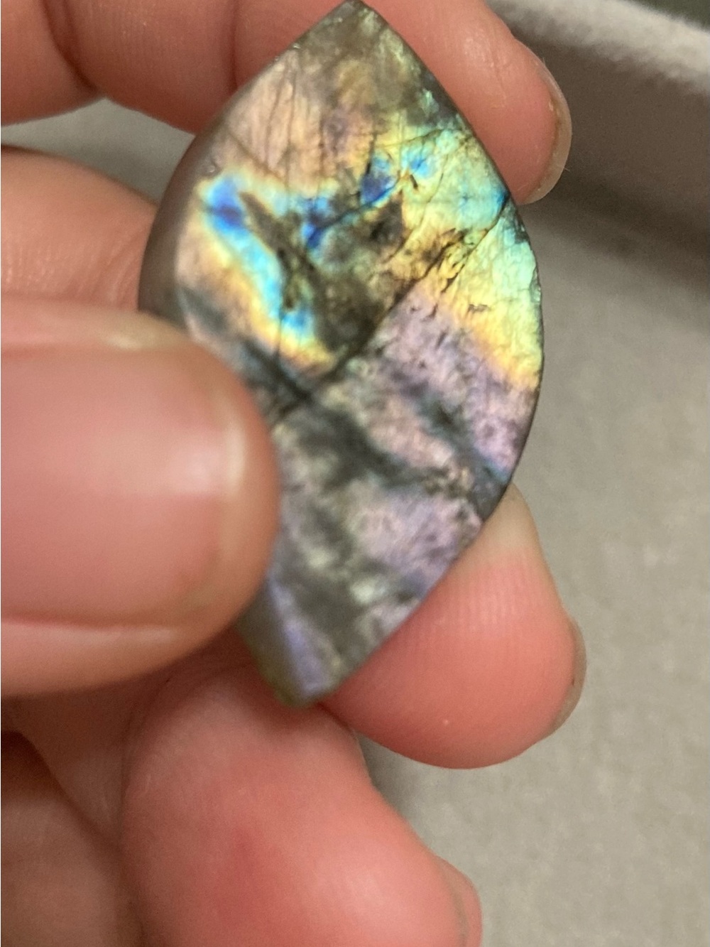 Labradorite Iridescent Marquise leaf shape cabochon lot for jewelry making